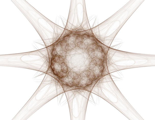 patrón radial fractal sobre el tema de la ciencia, tecnología y diseño - Foto, Imagen