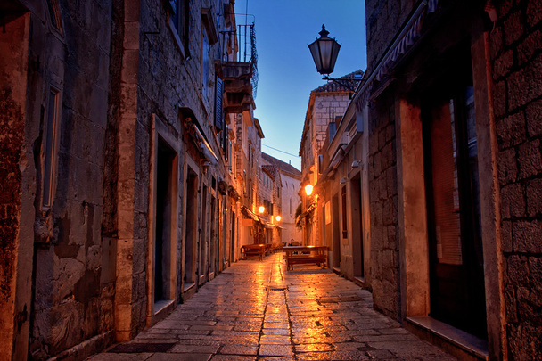 Tarihi kent sokakları sabah - Fotoğraf, Görsel