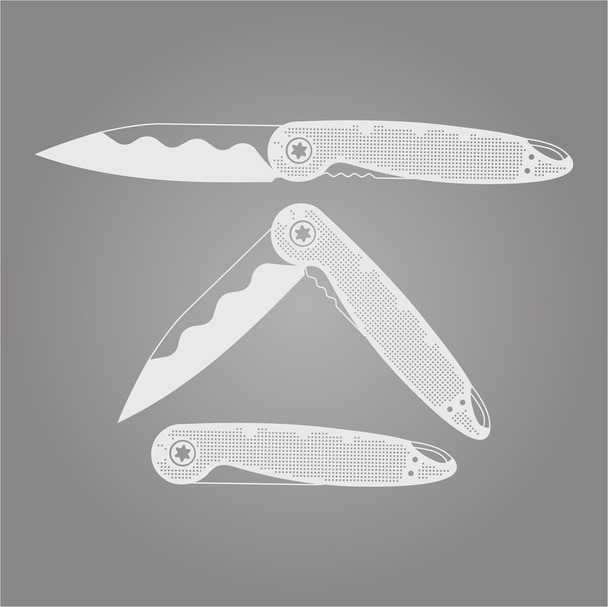 Vector clip art: Knife Parts - Wektor, obraz