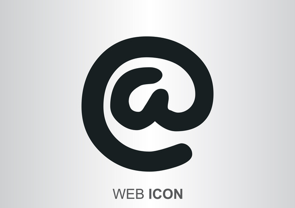 Broad email sign web icon, vector illustration - Vektor, Bild