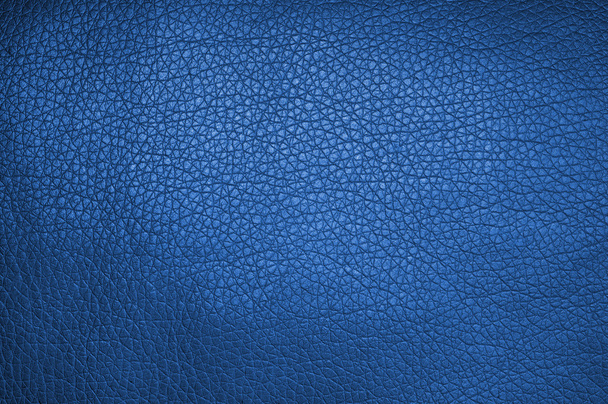 blauwe leder texture - Foto, afbeelding