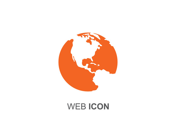 Earth web icon - Vektor, kép