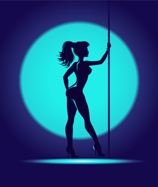 Striptease dance - Vektor, Bild