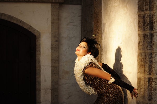 baştan çıkarıcı kadın vintage giyim - Fotoğraf, Görsel