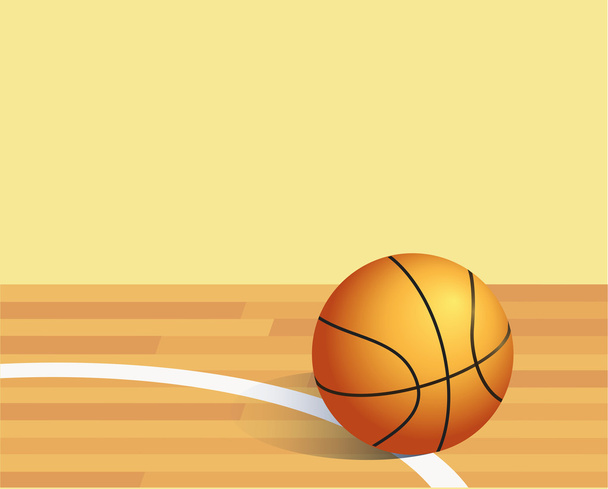 バスケットボールコート - ベクター画像