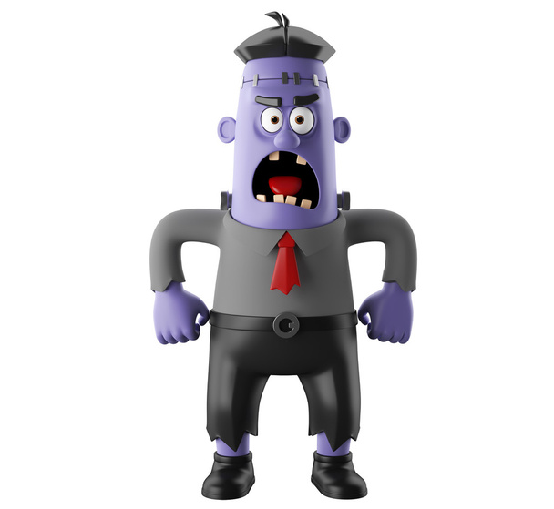 3D helloween vicces cartoon character frankenstein - Fotó, kép