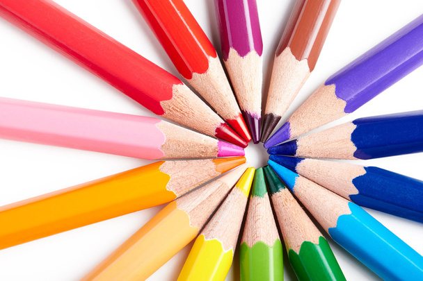 Набор разноцветных карандашей
 - Фото, изображение