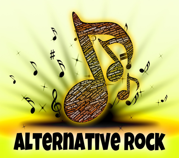 Alternative Rock Represents Sound Tracks And Alternates - Photo, Image