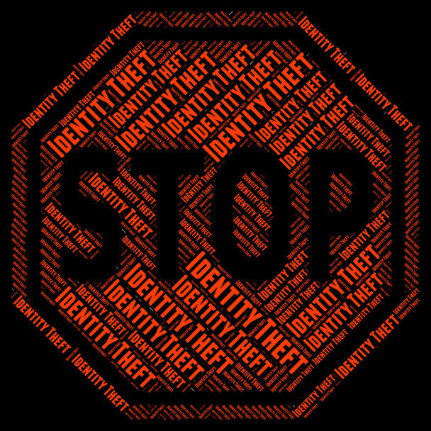 Stop krádežím Identity, znamená držet se a řízení - Fotografie, Obrázek