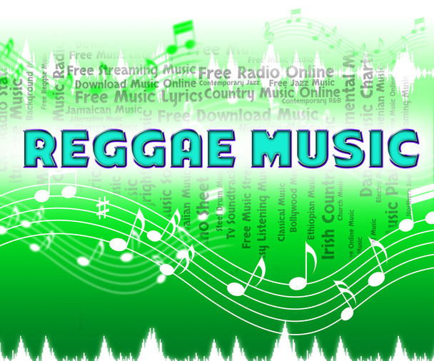 La musique reggae montre bande sonore et audio
 - Photo, image
