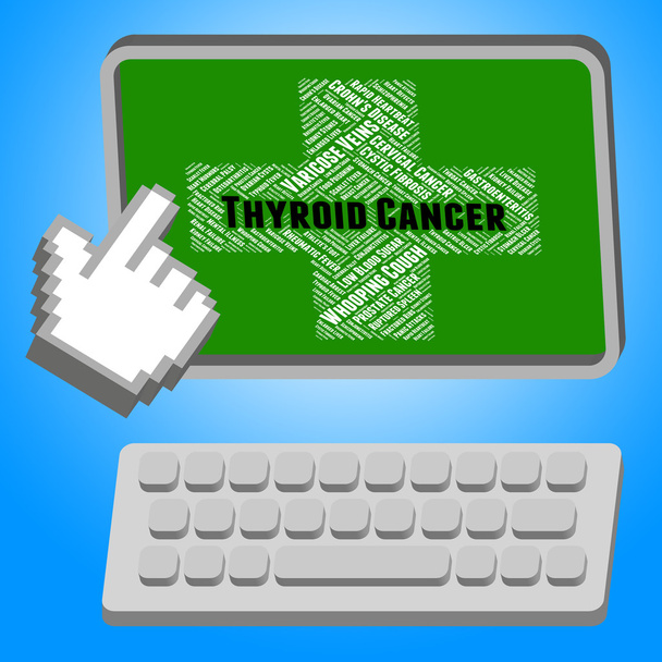 Thyroid Cancer Means Cancerous Growth And Ailments - Photo, Image