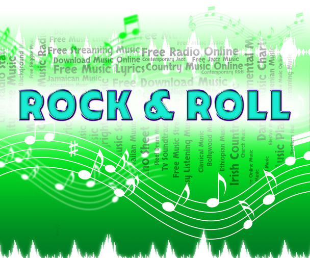 Rock and Roll Represents Sound Track And Harmony
 - Фото, изображение