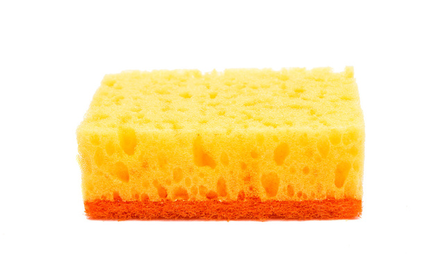 gele keuken spons - Foto, afbeelding