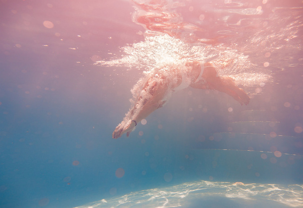 beautiful girl underwater - Photo, image