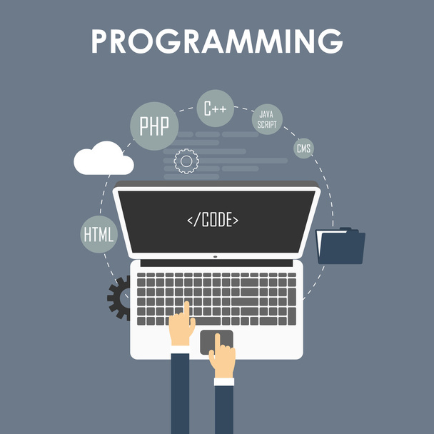 Programming and coding - Vector, Image