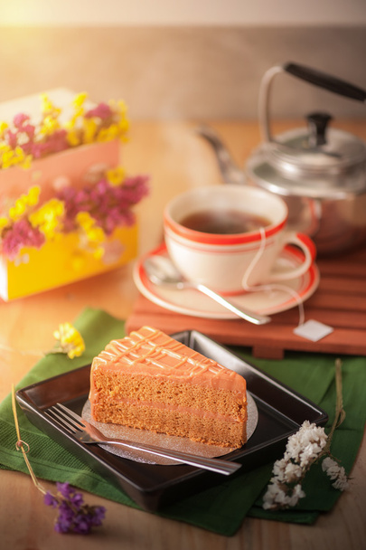 thajské čaje dort - Fotografie, Obrázek