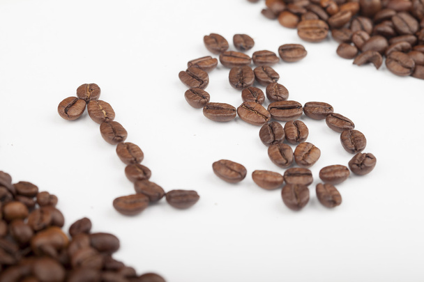 roasted coffee as symbol - Foto, afbeelding