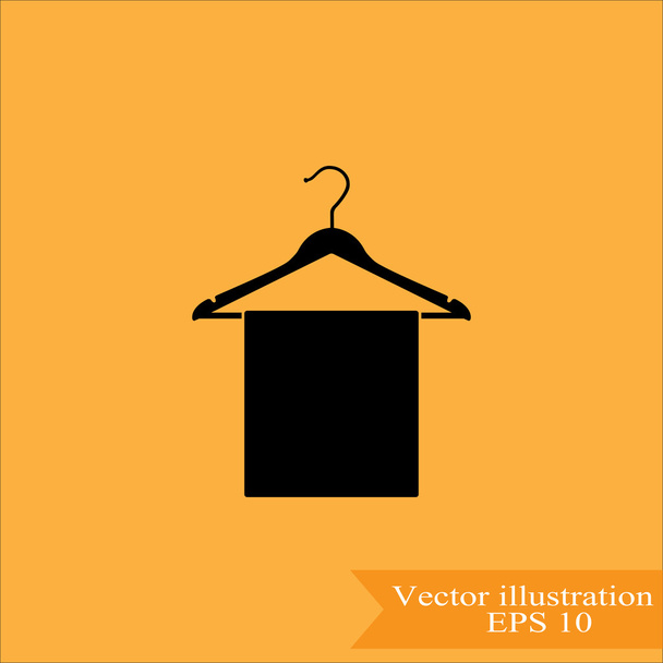 icono de percha de ropa - Vector, imagen
