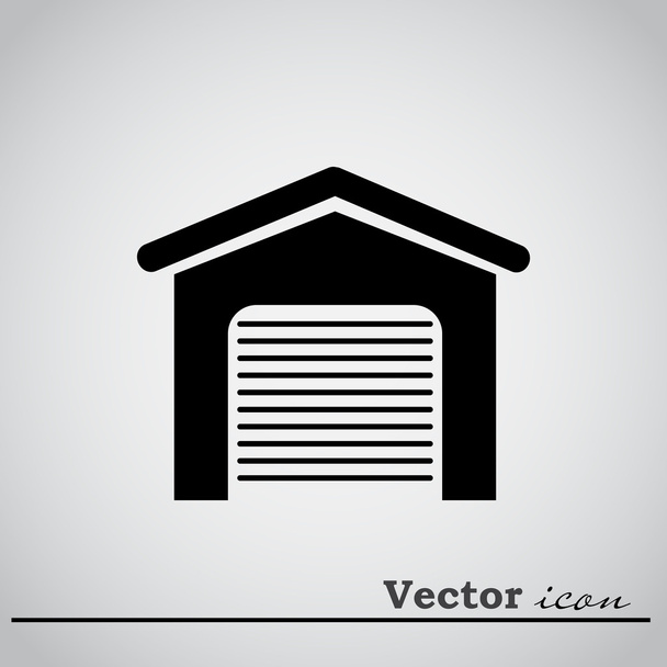 ícone da porta da garagem
 - Vetor, Imagem
