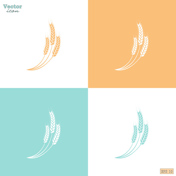 Wheat, grain icons - Vector, Image