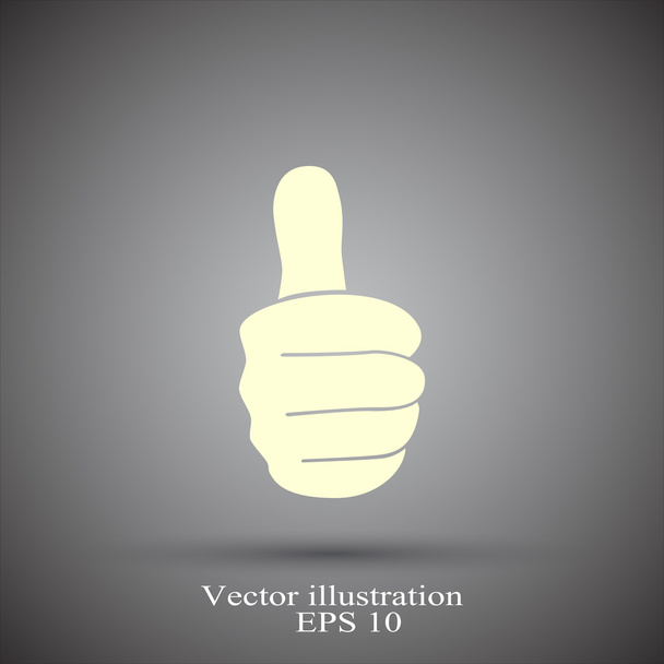 Наприклад, піктограма великого пальця вгору
 - Вектор, зображення