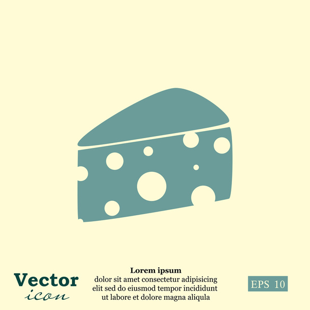 icono de rebanada de queso
 - Vector, imagen