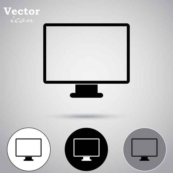 computer monitor iconen set. - Vector, afbeelding