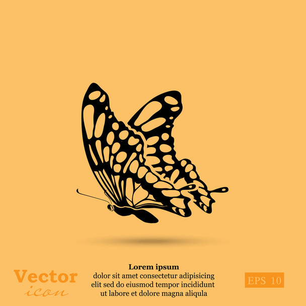 Lentävä perhonen kuvake
 - Vektori, kuva