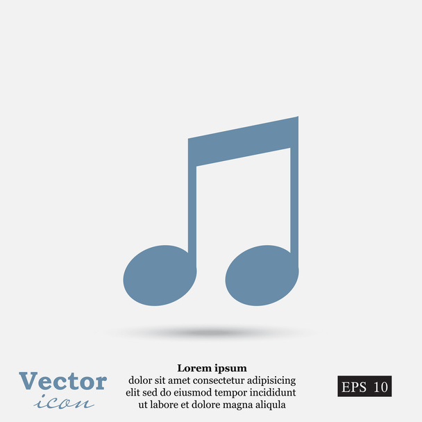 ícone notas de música
 - Vetor, Imagem