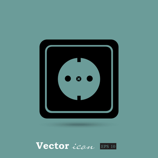 ikona gniazdka elektrycznego - Wektor, obraz