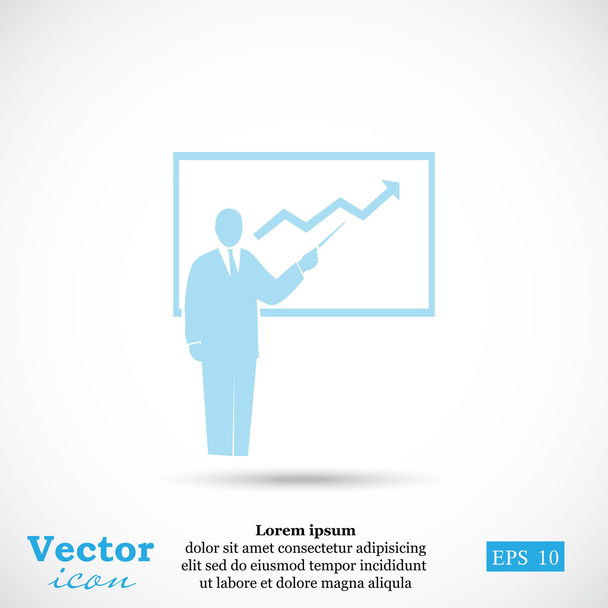 иконка презентации бизнеса
 - Вектор,изображение