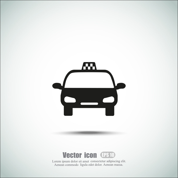 Taxi, car icon - Vector, Image