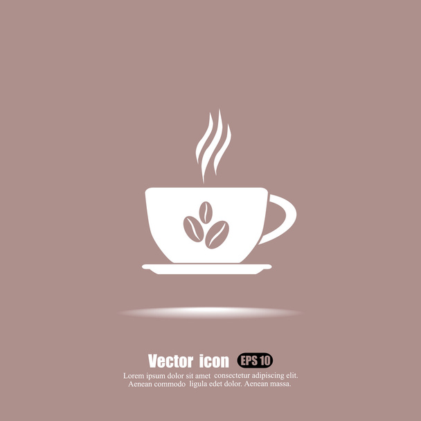 Coffee cup icon - Vetor, Imagem