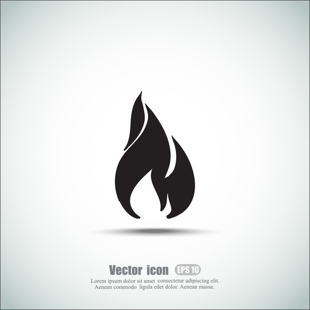 Burning Fire icono
 - Vector, Imagen