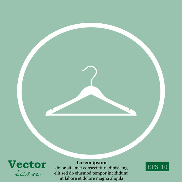 Kleiderbügel-Ikone - Vektor, Bild