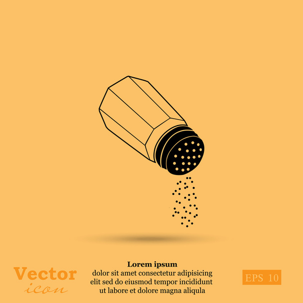 salt, food icon - Vector, Image