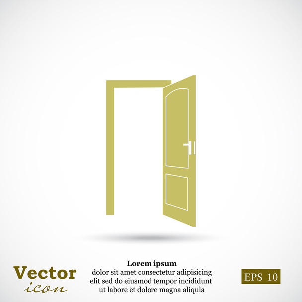 ikona otevřené dveře - Vektor, obrázek