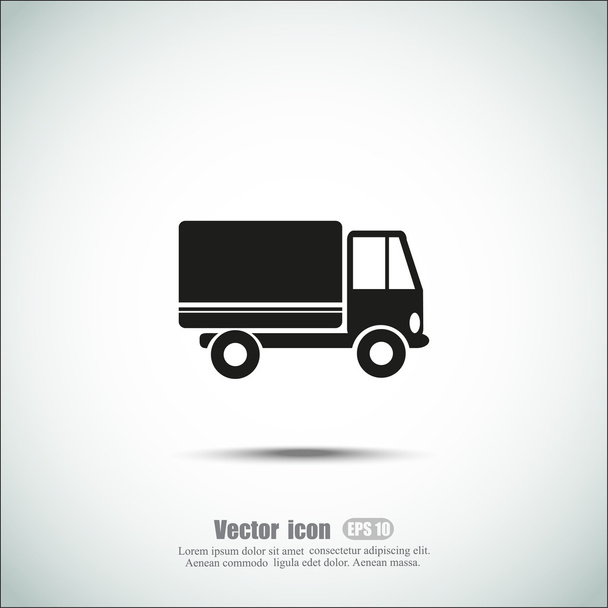 dodávky, kamionu ikonu - Vektor, obrázek