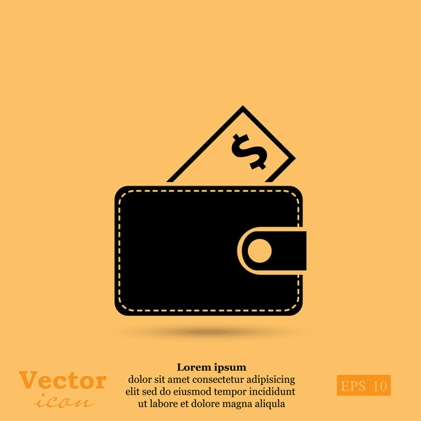 bolsillo cartera icono
 - Vector, Imagen