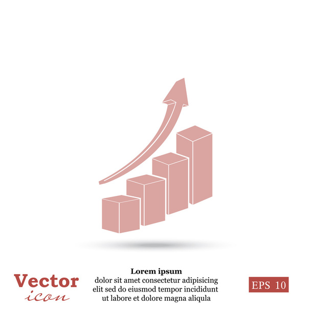 ícone gráfico de negócios
 - Vetor, Imagem