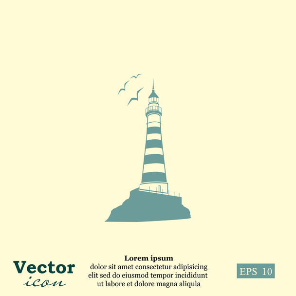 Icône phare marin
 - Vecteur, image