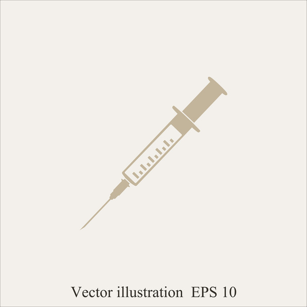 icono de la jeringa médica - Vector, imagen