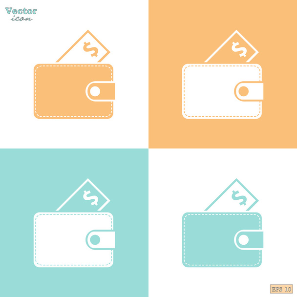 kapesní peněženka ikony - Vektor, obrázek
