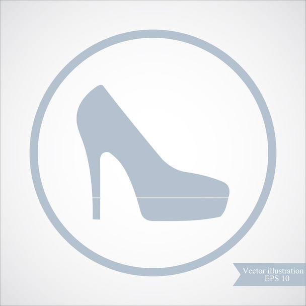 female shoe icon - Vettoriali, immagini
