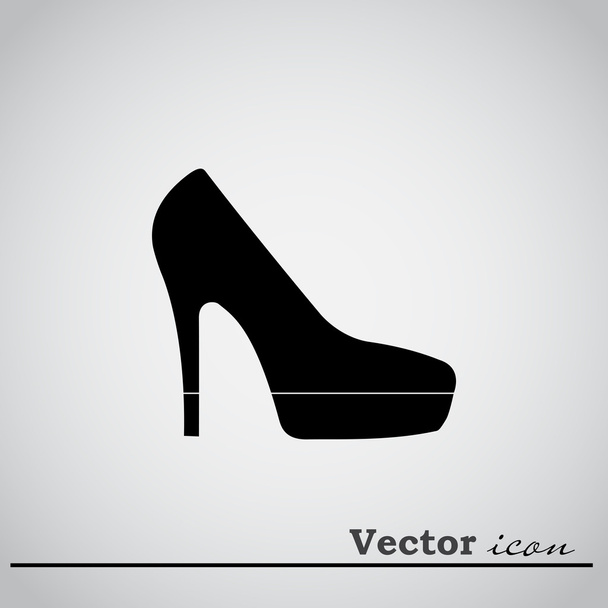female heel icon - Vektör, Görsel