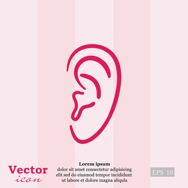 Ушная икона
 - Вектор,изображение