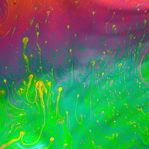 Pszichedelikus absztrakt alkotta tükröző fény szappanbuborék - Fotó, kép