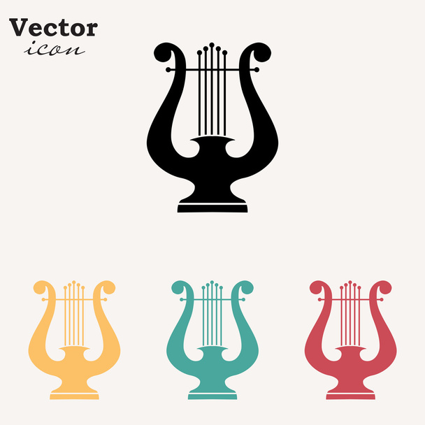 řecké harfu ikony - Vektor, obrázek
