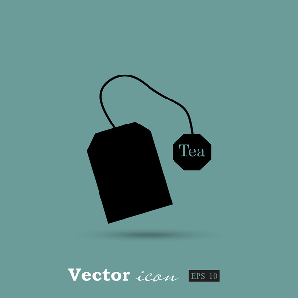 tea bag icon - Vector, Image