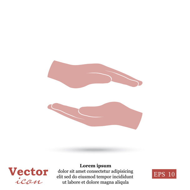 ikona prázdné ruce - Vektor, obrázek